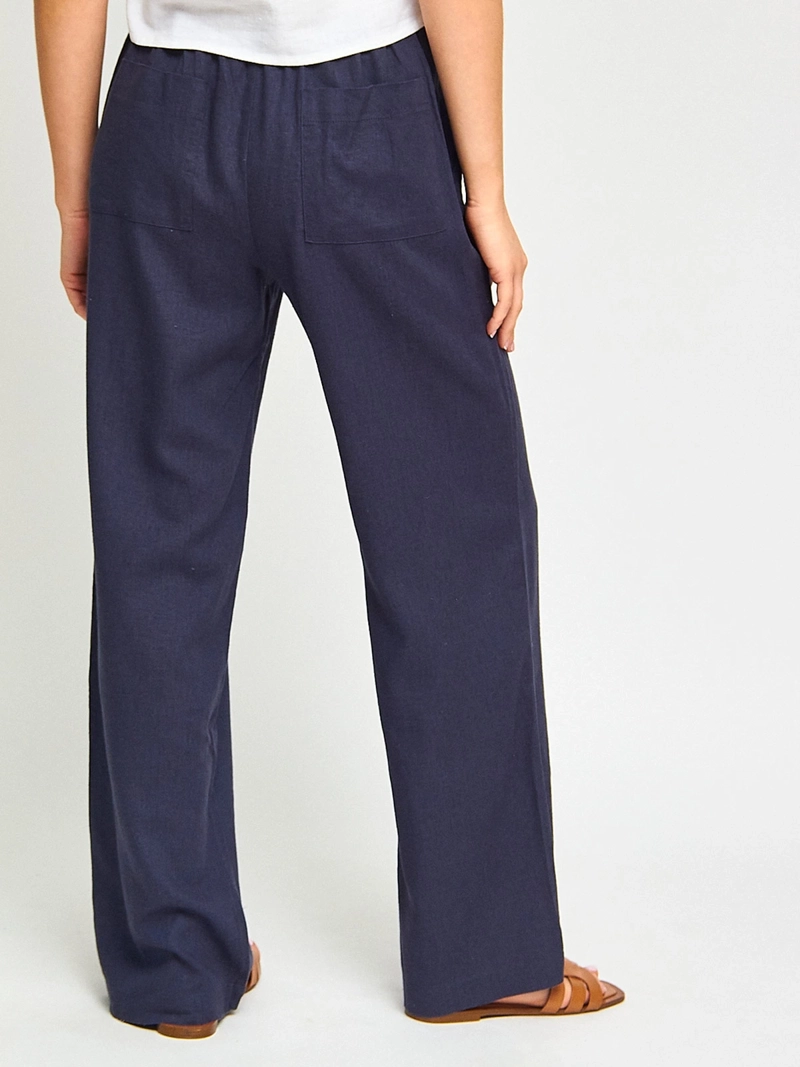 PANTALÓN MUJER INDEX LINO FLUIDO - 3
