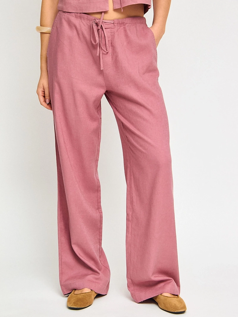PANTALÓN MUJER INDEX LINO FLUIDO - 2