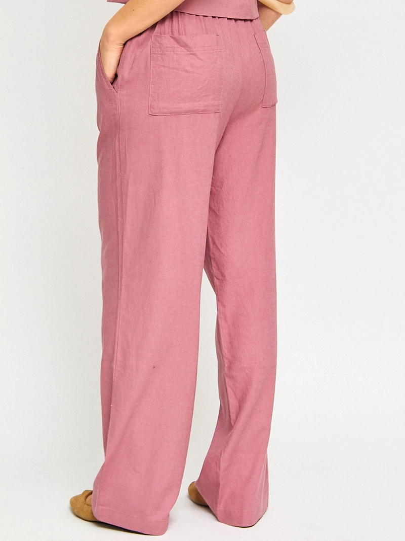 PANTALÓN MUJER INDEX LINO FLUIDO - 3