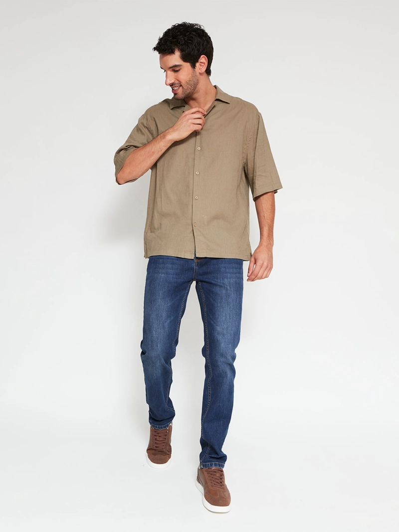 CAMISA HOMBRE MARQUIS LINO MANGA CORTA - 4