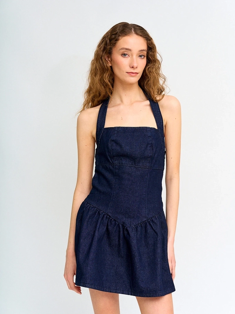 VESTIDO MUJER INDEX ALGODÓN CORTO DENIM - 3