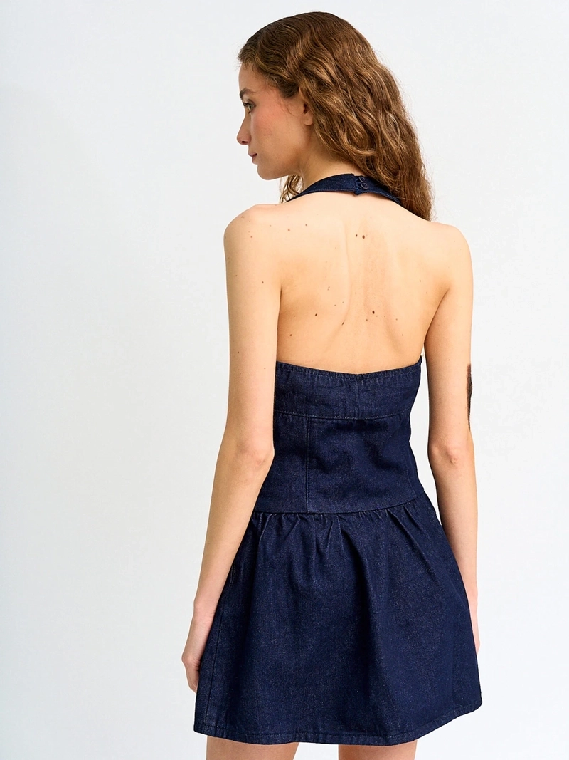 VESTIDO MUJER INDEX ALGODÓN CORTO DENIM - 4