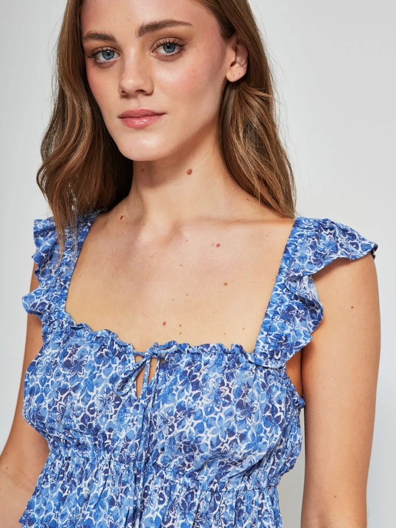 BLUSA MUJER INDEX SIN MANGAS PRINT - 3