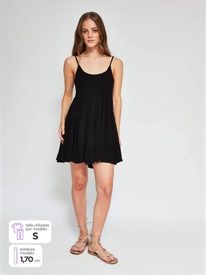 VESTIDO MUJER INDEX CORTO ESCOTE - 1