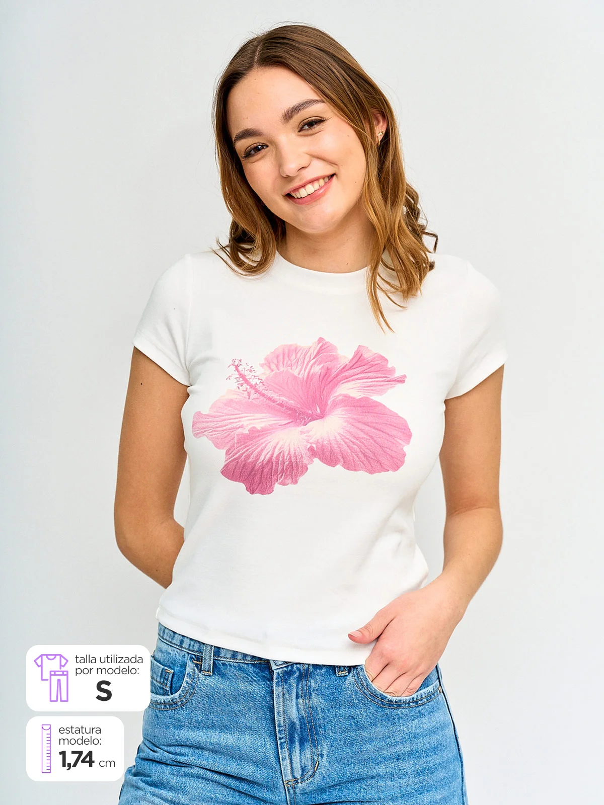 POLERA MUJER INDEX ALGODÓN SIN MANGAS FLORES - 1