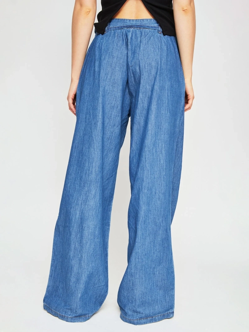 PANTALÓN MUJER INDEX ALGODÓN FLUIDO DENIM - 3