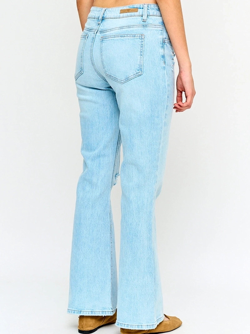JEANS MUJER INDEX ALGODÓN FLARE ROTURA - 3
