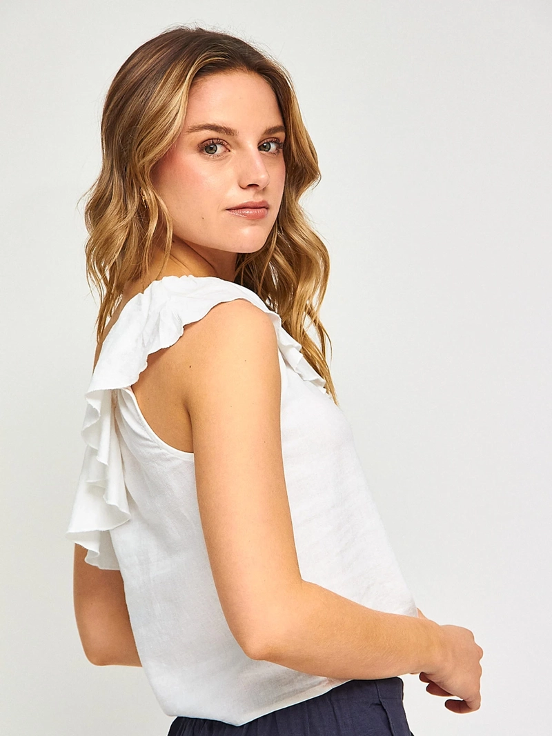 BLUSA MUJER INDEX SIN MANGAS ASIMÉTRICA - 2
