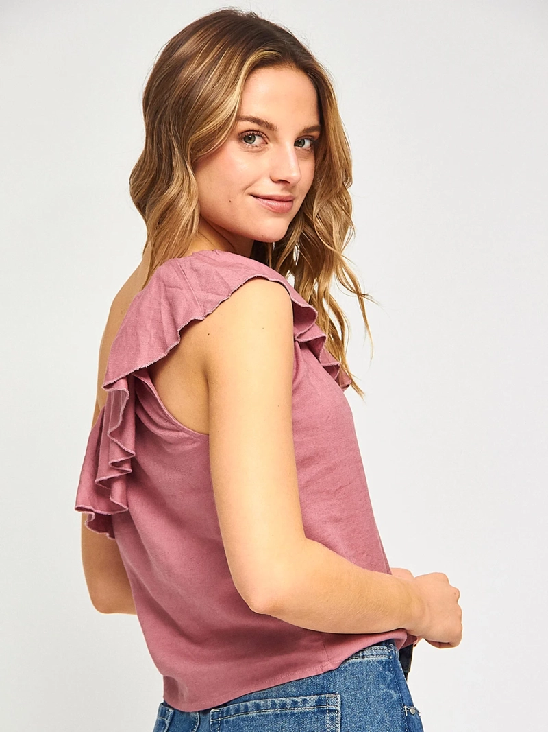 BLUSA MUJER INDEX SIN MANGAS ASIMÉTRICA - 2