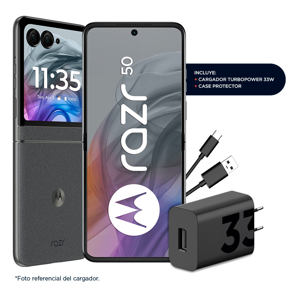 SMARTPHONE MOTOROLA RAZR 50 512GB 12GB RAM 50MP 6.9” Gris, foto 7