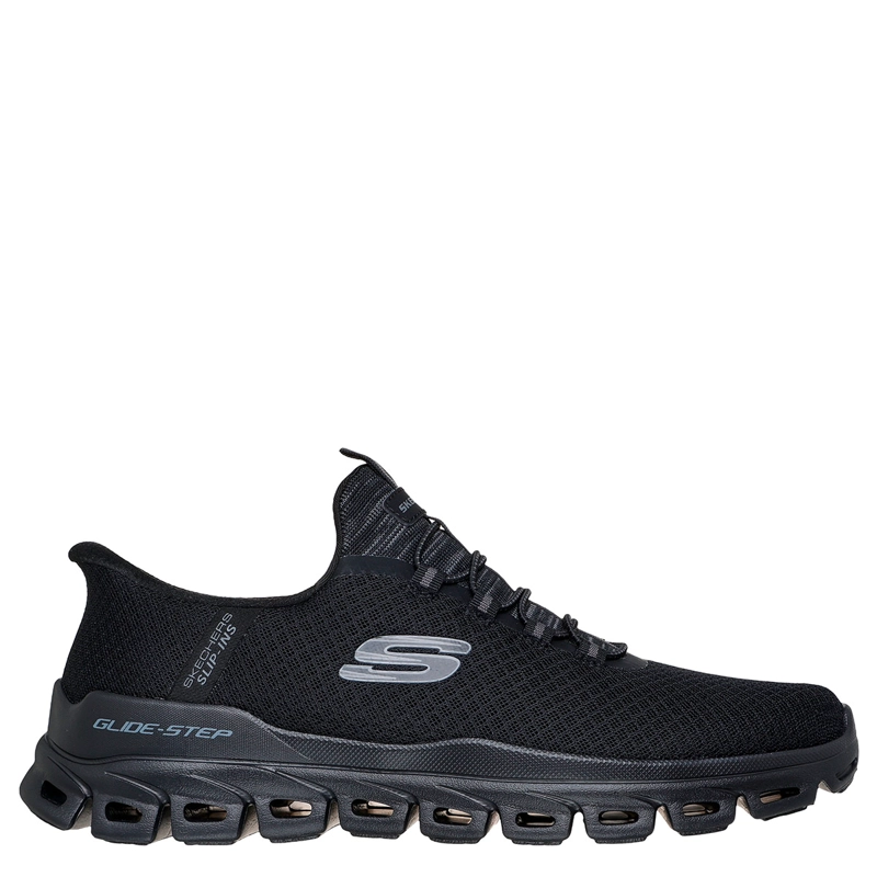 ZAPATILLAS HOMBRE SKECHERS CASUAL NEGRO SLIP INS GLIDE STEP - 1