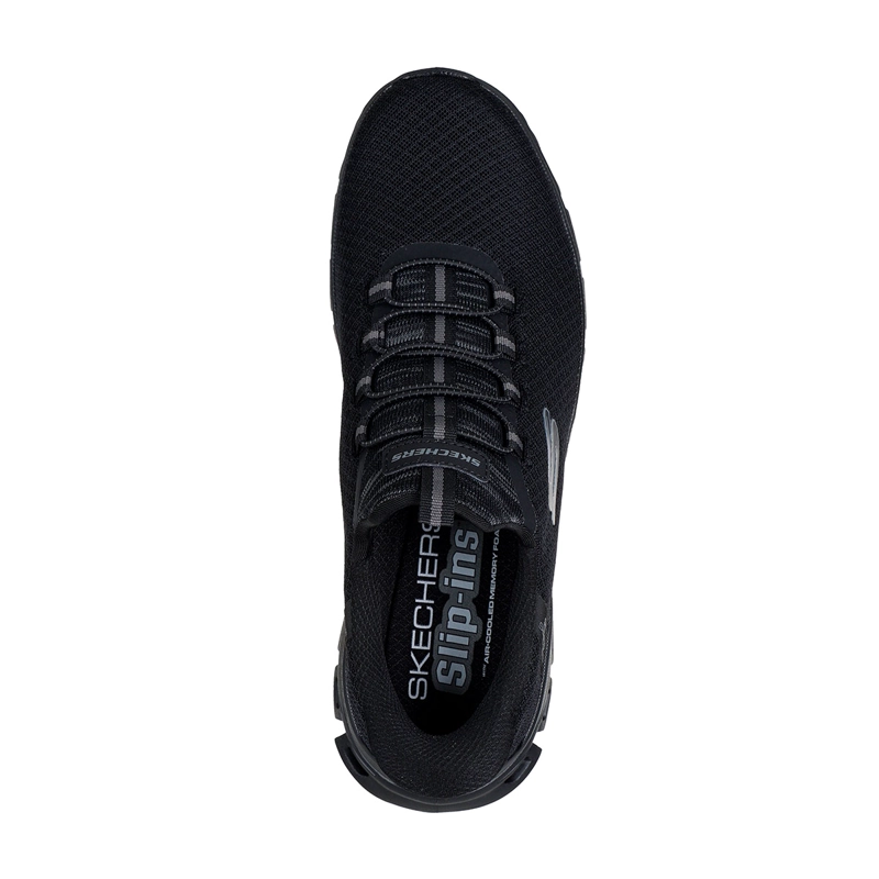 ZAPATILLAS HOMBRE SKECHERS CASUAL NEGRO SLIP INS GLIDE STEP - 4