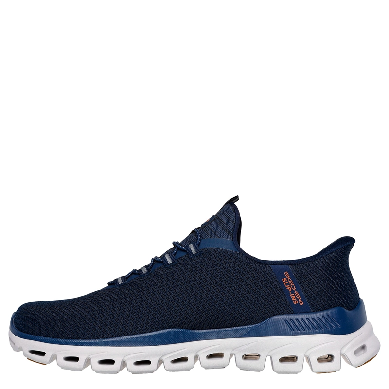 ZAPATILLAS HOMBRE SKECHERS CASUAL AZUL MARINO SLIP INS GLIDE STEP - 3
