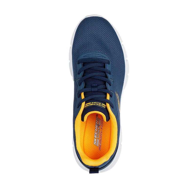 ZAPATILLAS HOMBRE SKECHERS CASUAL AZUL MARINO BOBS SPORT B FLEX - 4