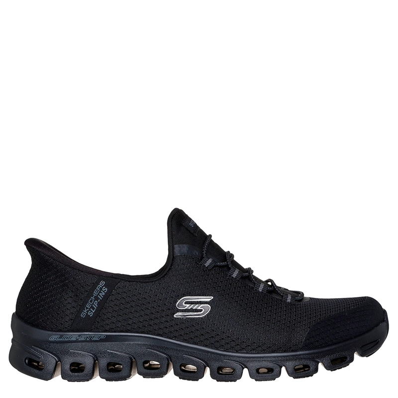 ZAPATILLAS MUJER SKECHERS CASUAL NEGRO SLIP INS GLIDE STEP - 1