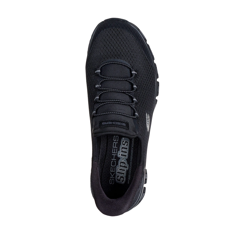 ZAPATILLAS MUJER SKECHERS CASUAL NEGRO SLIP INS GLIDE STEP - 4
