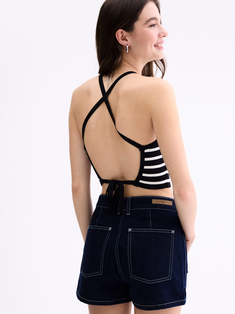 POLERA MUJER INDEX SIN MANGAS ESPALDA CRUZADA - 2