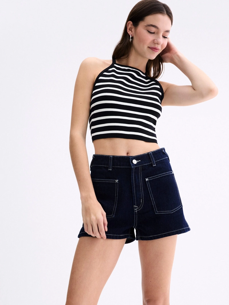 POLERA MUJER INDEX SIN MANGAS ESPALDA CRUZADA - 1