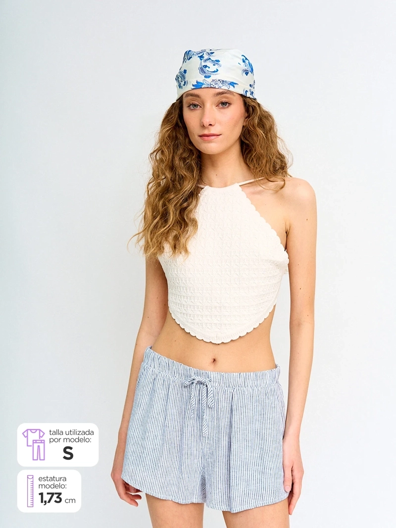POLERA MUJER INDEX HALTER SIN MANGAS - 2