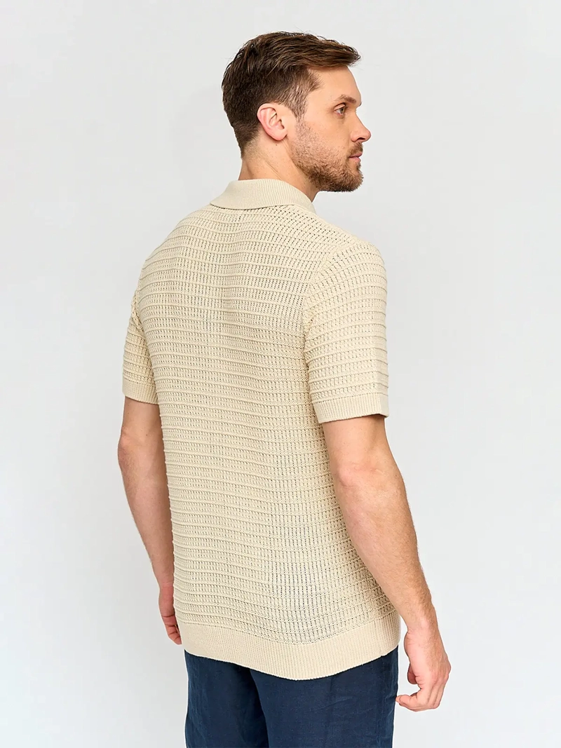 SWEATER HOMBRE MARQUIS ALGODÓN CUELLO CAMISERO - 2