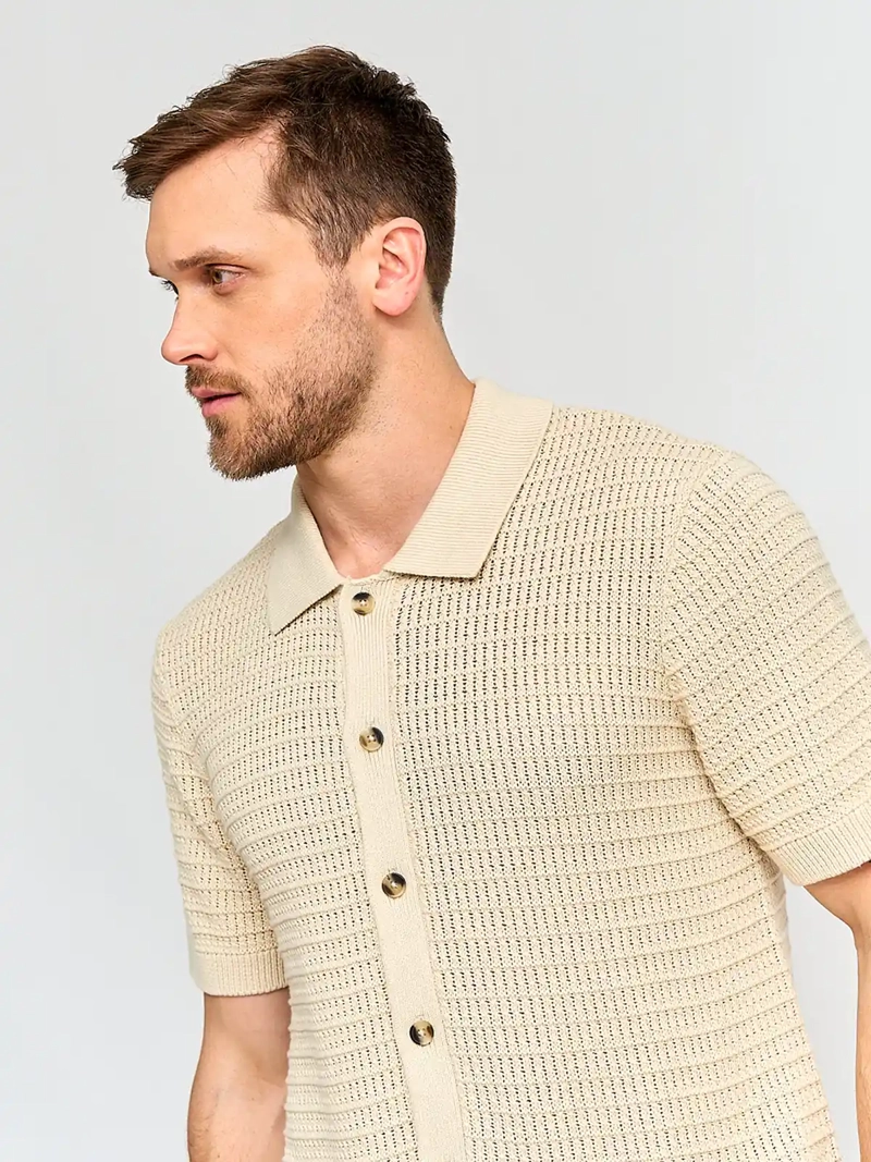 SWEATER HOMBRE MARQUIS ALGODÓN CUELLO CAMISERO - 3