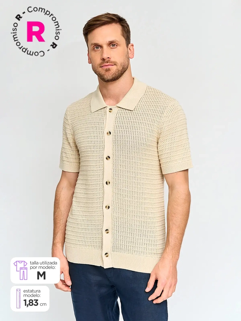 MARQUIS SWEATER HOMBRE MARQUIS ALGODÓN CUELLO CAMISERO