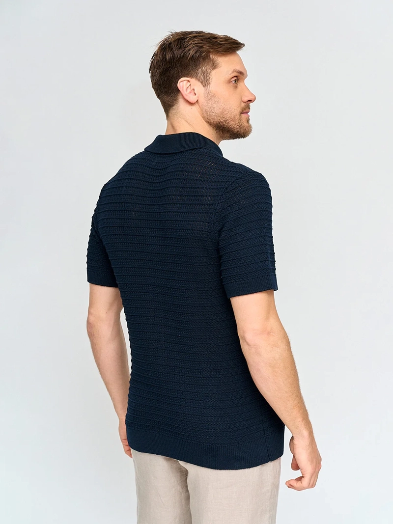 SWEATER HOMBRE MARQUIS ALGODÓN CUELLO CAMISERO - 2