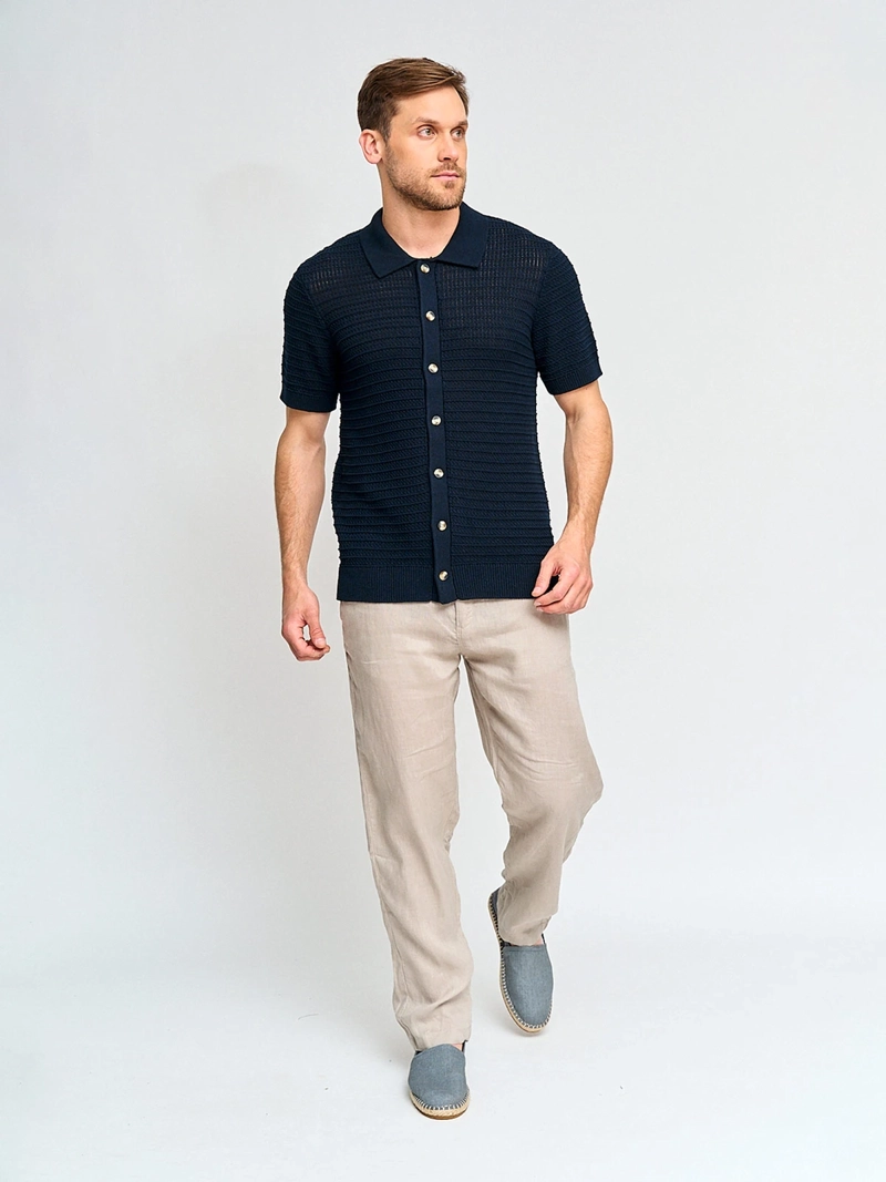 SWEATER HOMBRE MARQUIS ALGODÓN CUELLO CAMISERO - 4