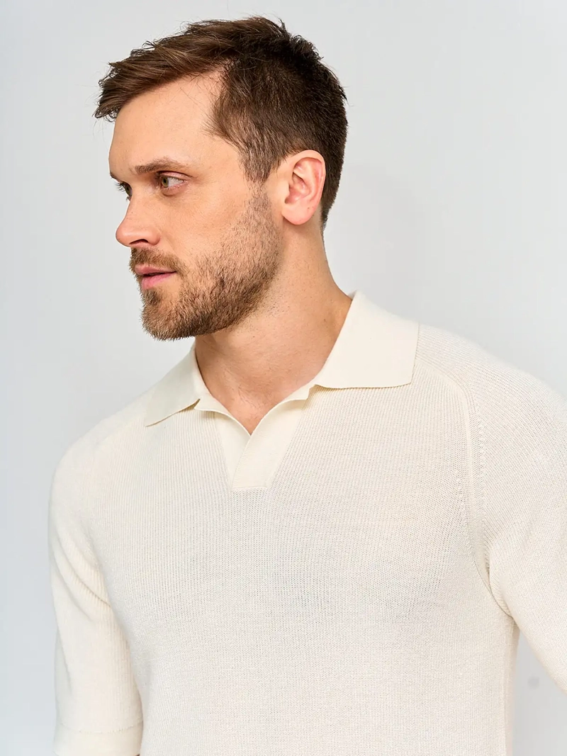 POLERA HOMBRE MARQUIS CUELLO POLO MANGA CORTA TEJIDA - 3