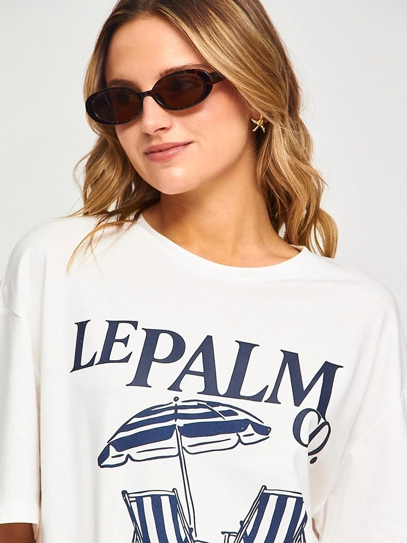 POLERA MUJER INDEX ALGODÓN MANGA CORTA ESTAMPADO ESPALDA - 4
