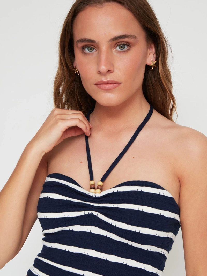 POLERA MUJER INDEX ALGODÓN SIN MANGAS TEJIDO MOSTACILLA - 3