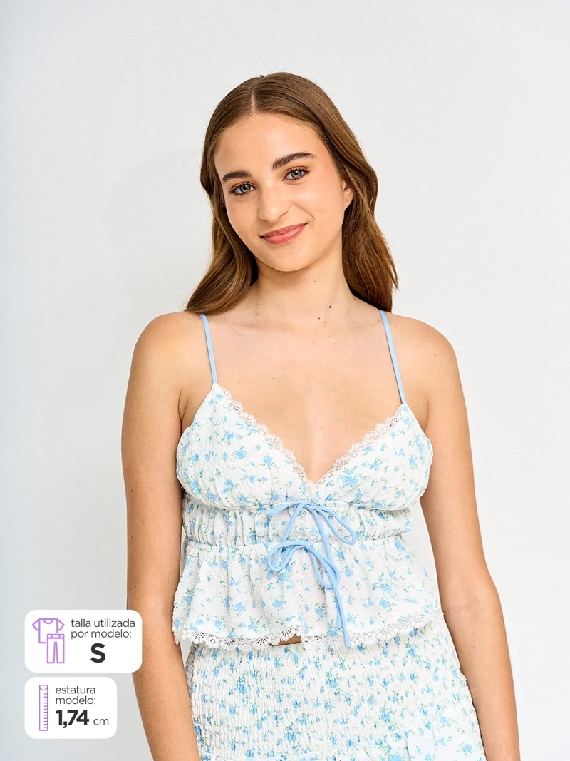 BLUSA MUJER INDEX SIN MANGAS CINTAS - 1