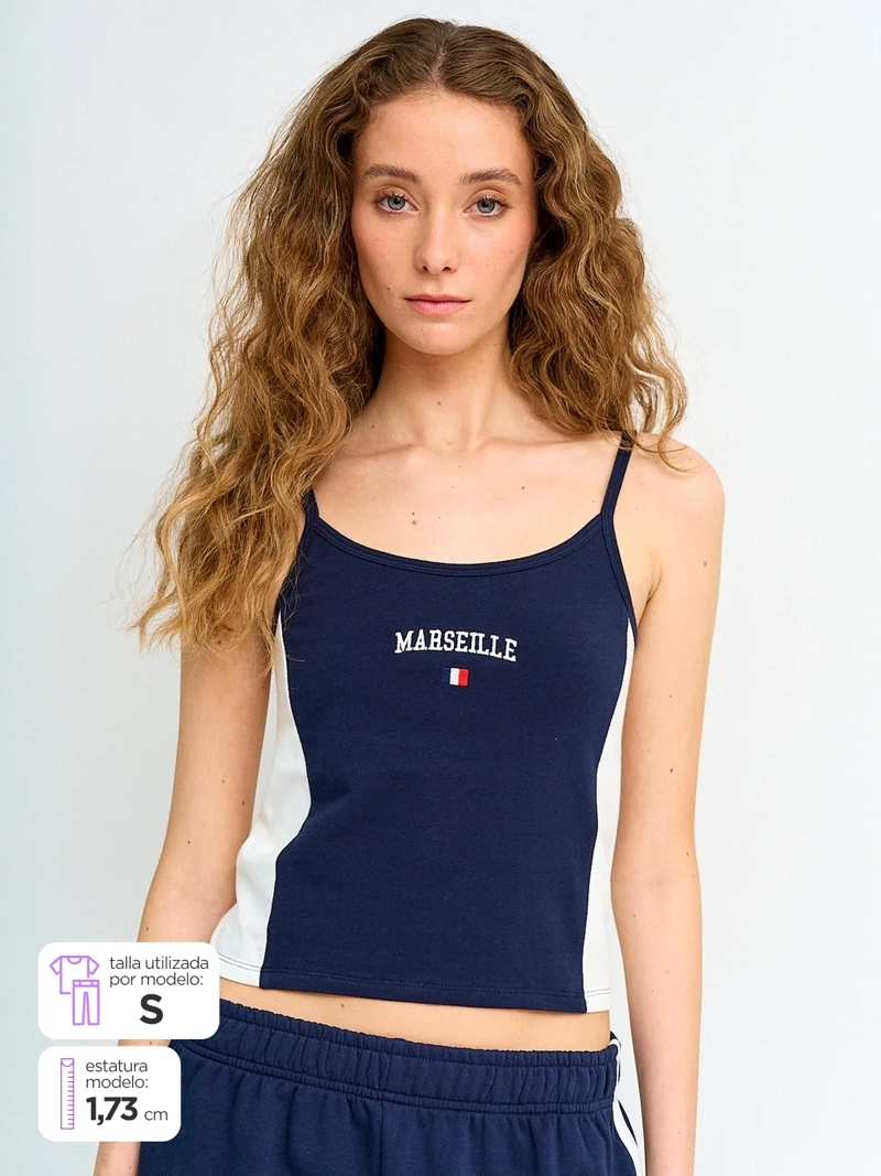 POLERA MUJER INDEX ALGODÓN SIN MANGAS - 1
