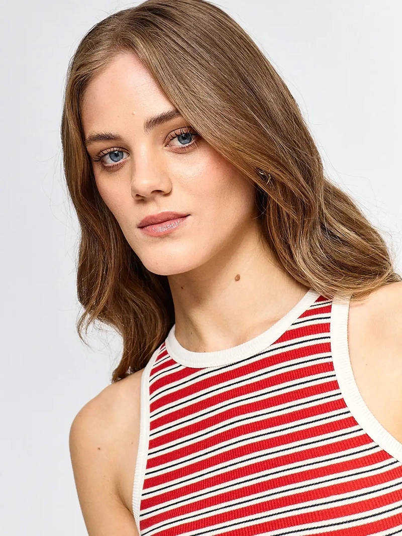 POLERA MUJER INDEX ALGODÓN SIN MANGAS BÁSICO - 3