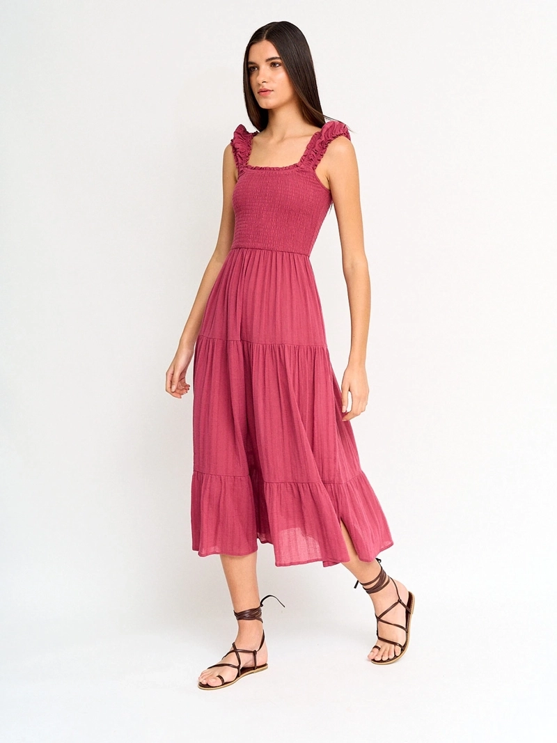 VESTIDO MUJER INDEX ALGODÓN MIDI FLUIDO - 2