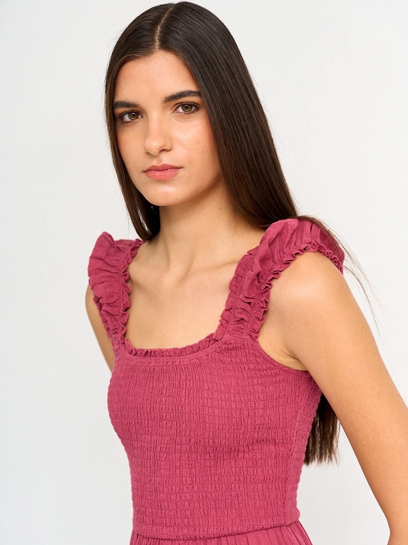 VESTIDO MUJER INDEX ALGODÓN MIDI FLUIDO - 4