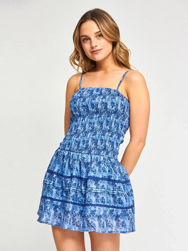 VESTIDO MUJER INDEX ALGODÓN CORTO STRAPLESS PANAL - 2