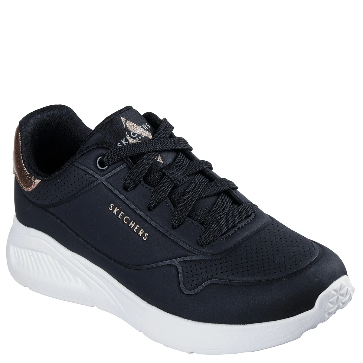 ZAPATILLAS MUJER SKECHERS CASUALES NEGRO UNO LITE - 2