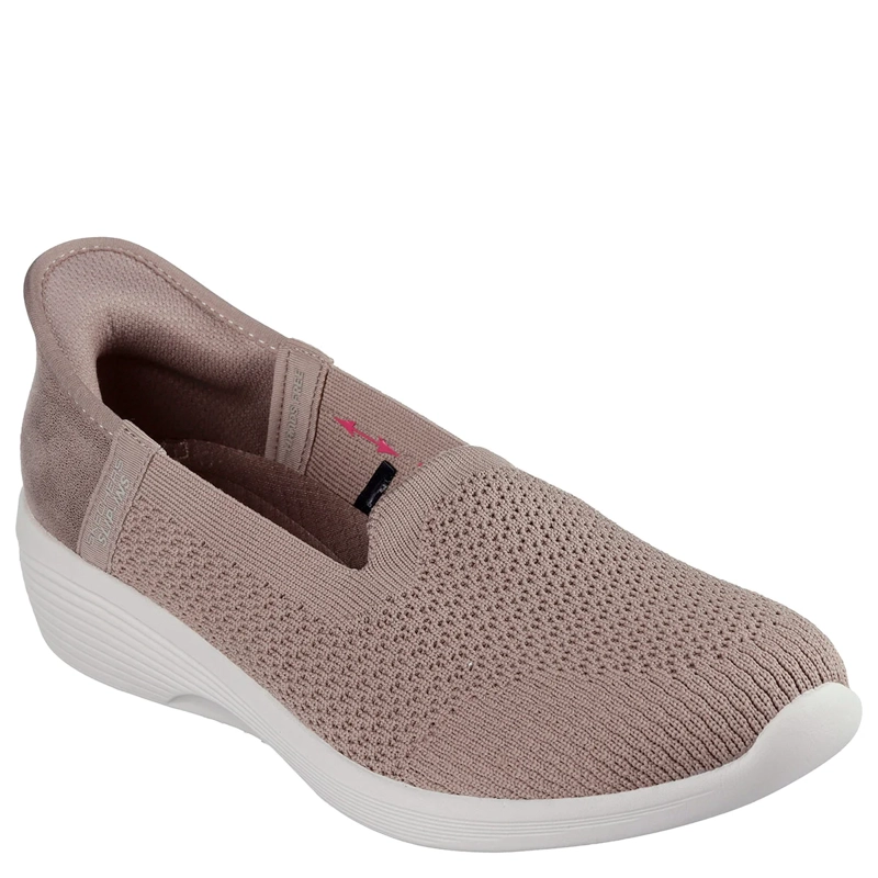 ZAPATILLAS MUJER SKECHERS CASUALES TAUPE SLIP-INS ARYA - 3