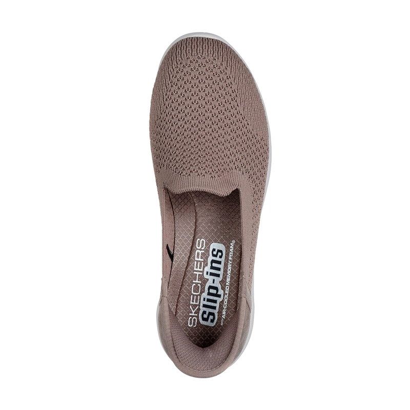 ZAPATILLAS MUJER SKECHERS CASUALES TAUPE SLIP-INS ARYA - 4