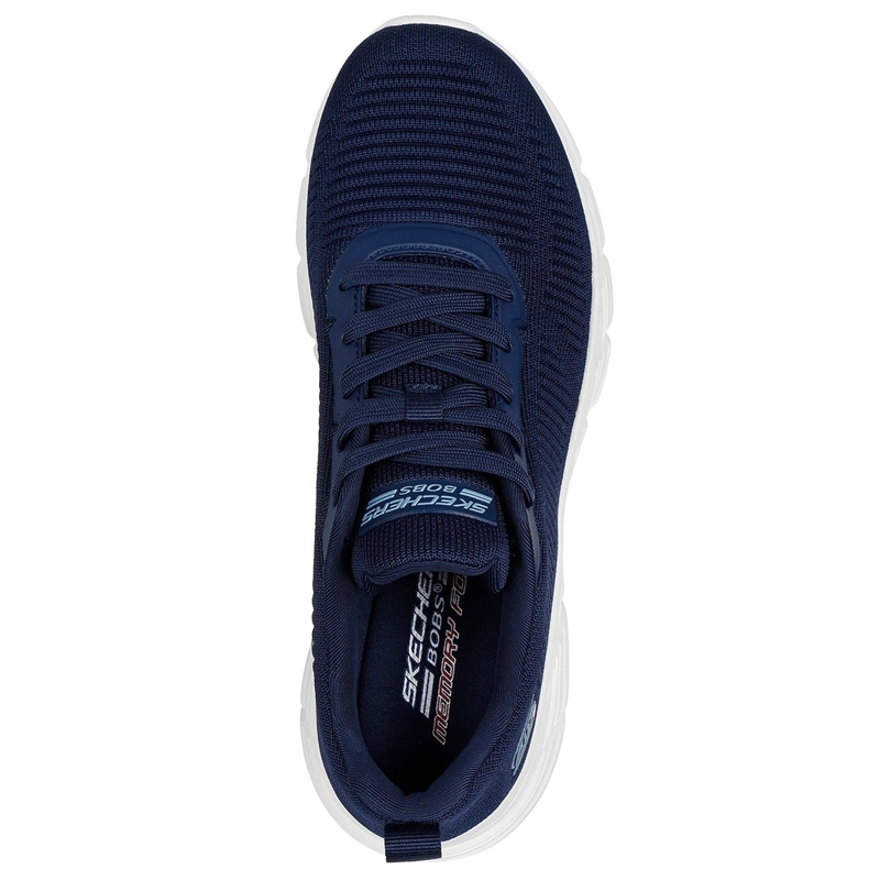 ZAPATILLAS MUJER SKECHERS CASUALES AZUL MARINO BOBS SPORT B FLEX HI - 4