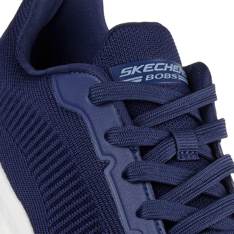 ZAPATILLAS MUJER SKECHERS CASUALES AZUL MARINO BOBS SPORT B FLEX HI - 6