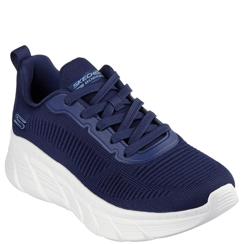 ZAPATILLAS MUJER SKECHERS CASUALES AZUL MARINO BOBS SPORT B FLEX HI - 2