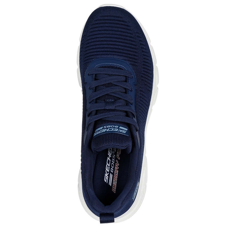 ZAPATILLAS MUJER SKECHERS CASUALES AZUL MARINO BOBS SPORT B FLEX HI - 4
