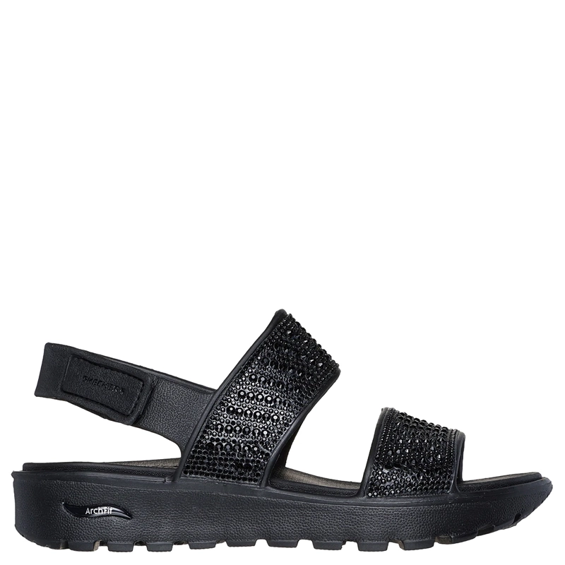 SANDALIAS MUJER SKECHERS NEGRO ARCH FIT FOOTSTEPS - 1