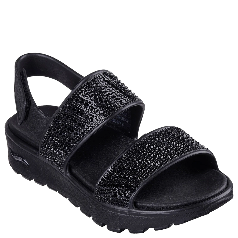 SANDALIAS MUJER SKECHERS NEGRO ARCH FIT FOOTSTEPS - 2