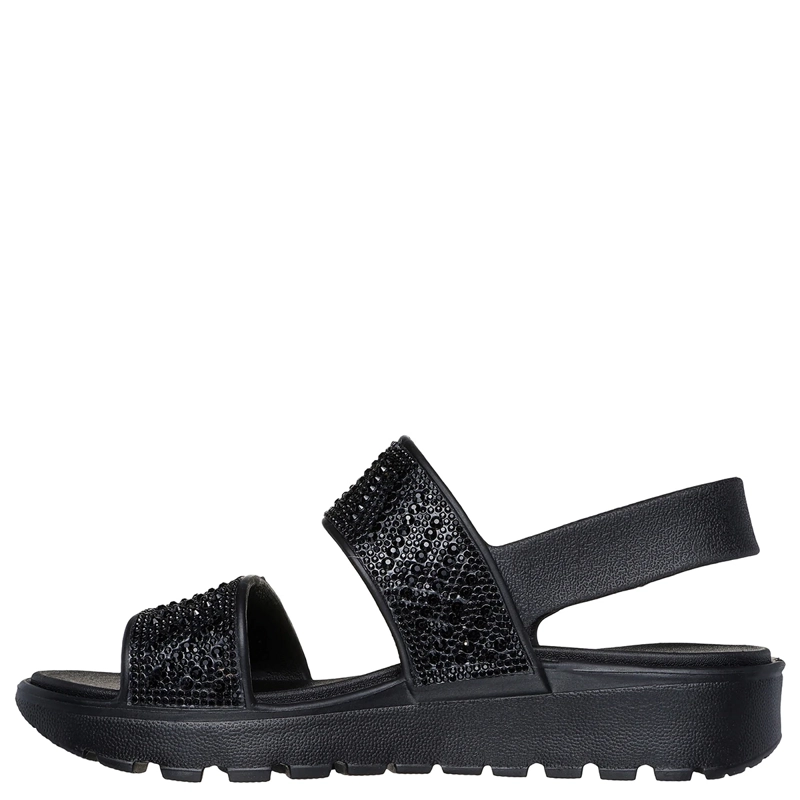 SANDALIAS MUJER SKECHERS NEGRO ARCH FIT FOOTSTEPS - 3