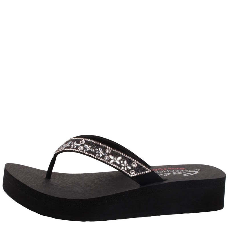SANDALIAS MUJER SKECHERS NEGRO VINYASA - 2