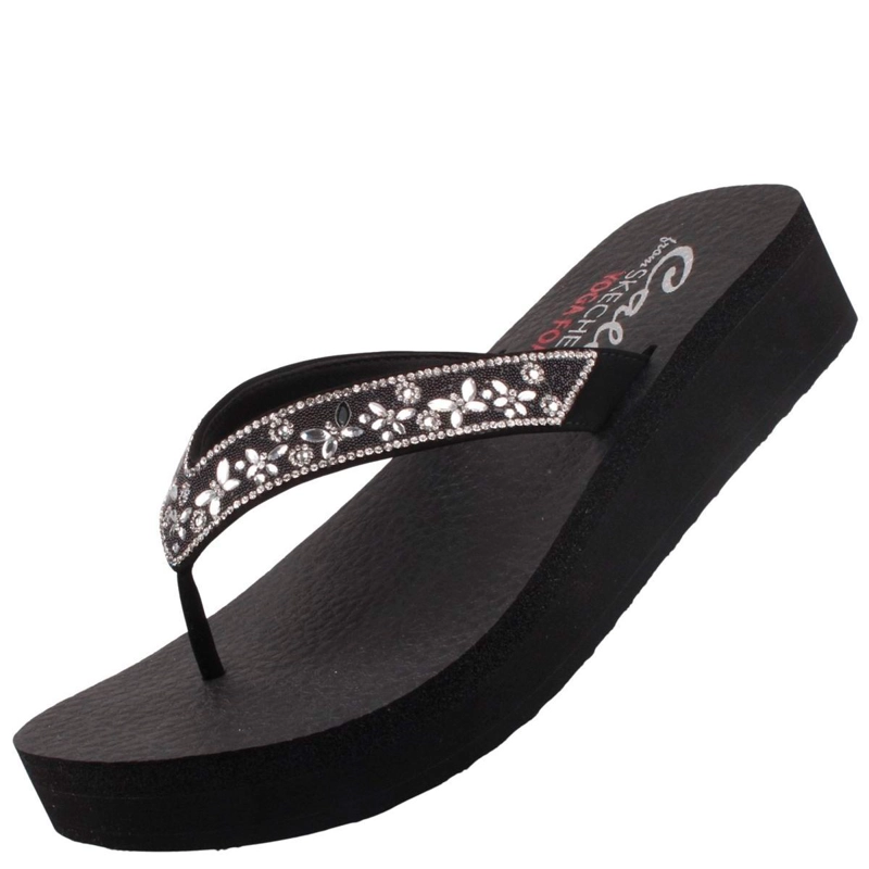 SANDALIAS MUJER SKECHERS NEGRO VINYASA - 3