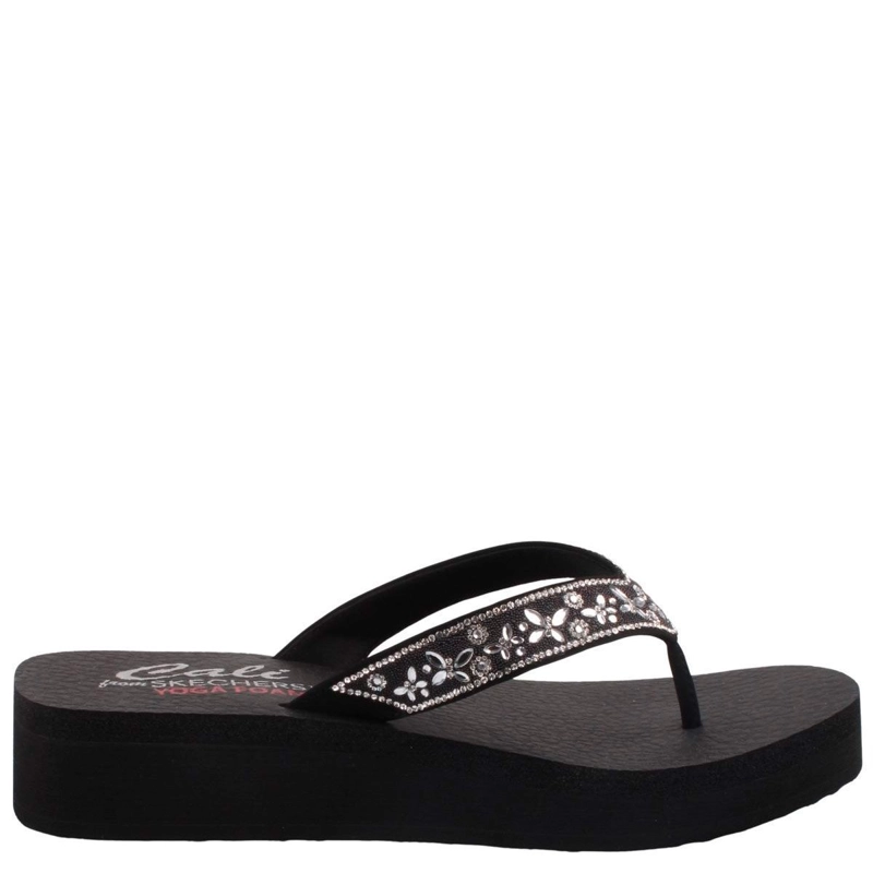 SANDALIAS MUJER SKECHERS NEGRO VINYASA - 1